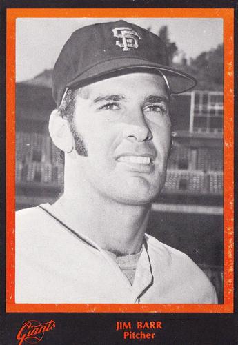 1977 San Francisco Giants Photocards #NNO Jim Barr Front