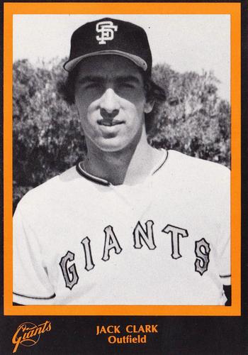 1977 San Francisco Giants Photocards #NNO Jack Clark Front