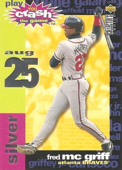 1995 Collector's Choice - You Crash the Game Silver #CG12 Fred McGriff Front