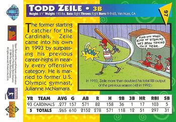 1994 Upper Deck Fun Pack #97 Todd Zeile Back