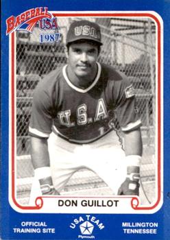 1987 BDK Pan Am Team USA Blue #NNO Don Guillot Front