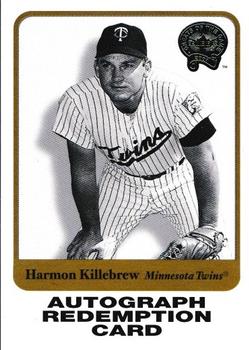 2001 Fleer Greats of the Game - Autographs Redemptions #NNO Harmon Killebrew Front