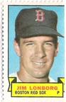 1969 Topps Stamps #NNO Jim Lonborg Front