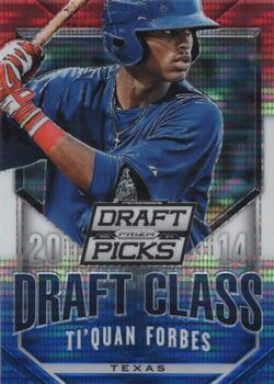 2014 Panini Prizm Perennial Draft Picks - 2014 Draft Class Prizms Red White and Blue #4 Ti'Quan Forbes Front