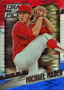 2014 Panini Prizm Perennial Draft Picks - Prizms Red White and Blue Pulsar #14 Michael Mader Front