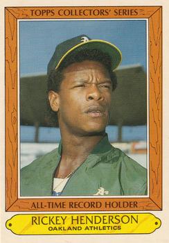 1985 Topps Woolworth All Time Record Holders #17 Rickey Henderson Front
