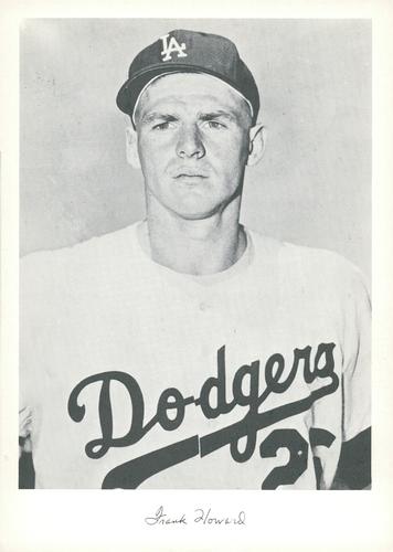 1960 Danny Goodman Los Angeles Dodgers Set B #NNO Frank Howard Front