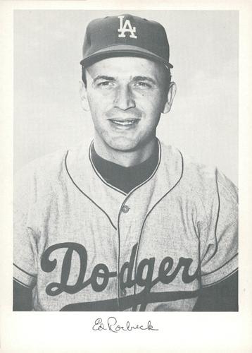 1960 Danny Goodman Los Angeles Dodgers Set B #NNO Ed Roebuck Front