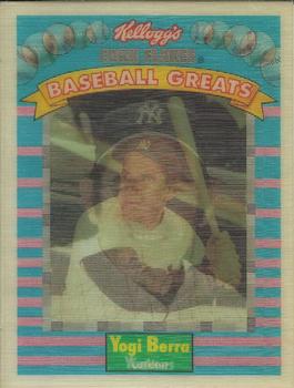 1991 Kellogg's Corn Flakes Baseball Greats #11 Yogi Berra Front