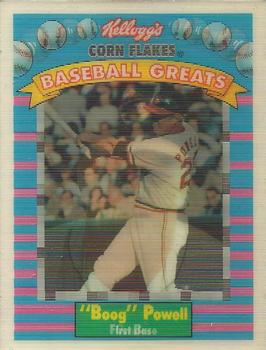 1991 Kellogg's Corn Flakes Baseball Greats #13 Boog Powell Front
