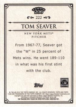 2010 Topps 206 #222 Tom Seaver Back