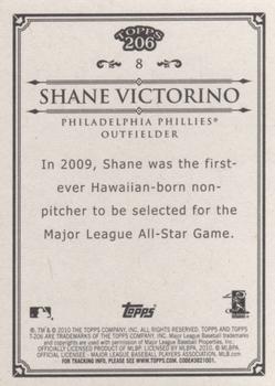 2010 Topps 206 #8 Shane Victorino Back