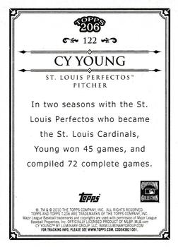 2010 Topps 206 #122 Cy Young Back