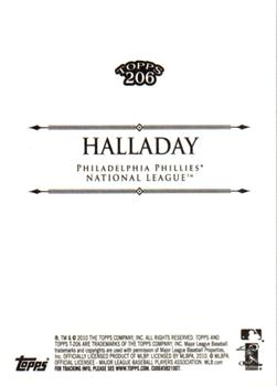 2010 Topps 206 #304 Roy Halladay Back