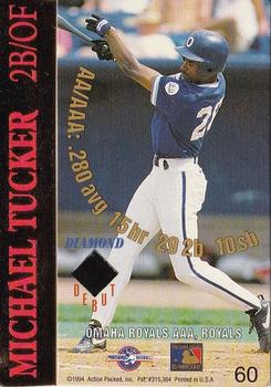 1994 Action Packed Minors #60 Michael Tucker Back