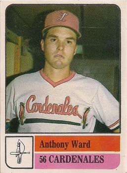 1991-92 Venezuelan Winter League Stickers #56 Anthony Ward Front