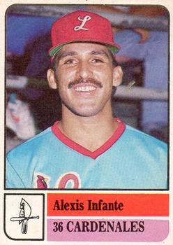 1991-92 Venezuelan Winter League Stickers #36 Alexis Infante Front