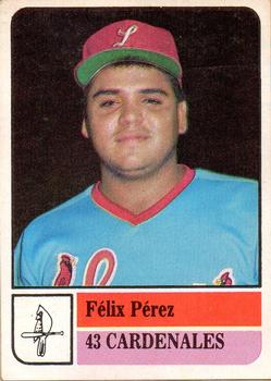 1991-92 Venezuelan Winter League Stickers #43 Felix Perez Front