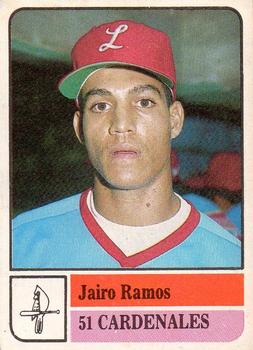 1991-92 Venezuelan Winter League Stickers #51 Jairo Ramos Front