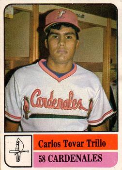 1991-92 Venezuelan Winter League Stickers #58 Carlos Tovar Trillo Front