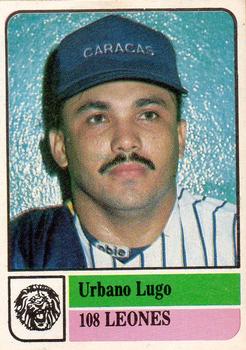 1991-92 Venezuelan Winter League Stickers #108 Urbano Lugo Front