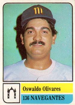 1991-92 Venezuelan Winter League Stickers #136 Oswaldo Olivares Front
