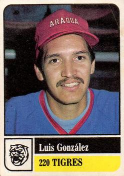 1991-92 Venezuelan Winter League Stickers #220 Luis Gonzalez Front