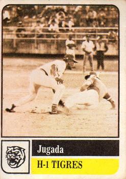 1991-92 Venezuelan Winter League Stickers #H-1 Jugada Tigres Front