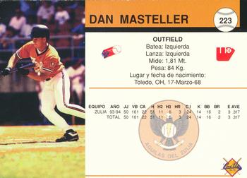 1994-95 Line Up Venezuelan Winter League #223 Dan Masteller Back