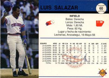 1994-95 Line Up Venezuelan Winter League #60 Luis Salazar Back