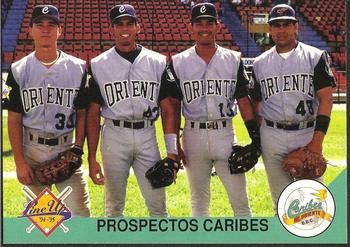 1994-95 Line Up Venezuelan Winter League #168 Prospectos Caribes Front