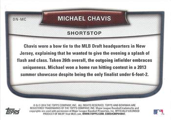 2014 Bowman Draft - Draft Night #DN-MC Michael Chavis Back