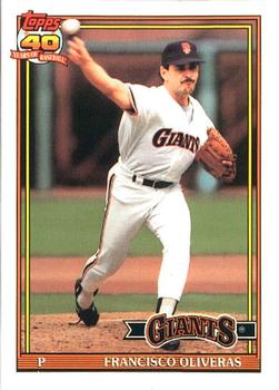 1991 Topps - Collector's Edition (Tiffany) #52 Francisco Oliveras Front