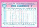 1991 Topps Micro #303 Mike Boddicker Back