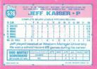 1991 Topps Micro #576 Jeff Kaiser Back