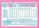 1991 Topps Micro #620 Ozzie Guillen Back