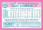 1991 Topps Micro #625 Terry Steinbach Back