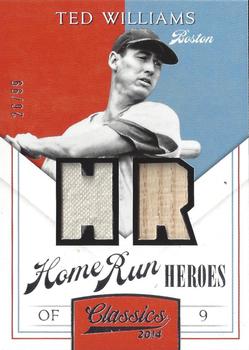 2014 Panini Classics - Home Run Heroes Jerseys HR #24 Ted Williams Front