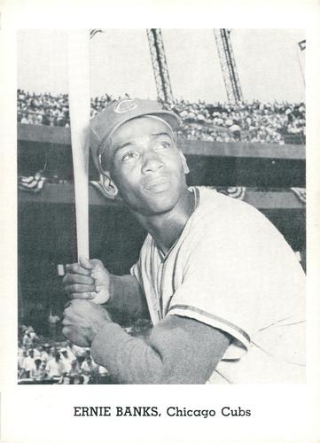 1962 Jay Publishing Chicago Cubs 5x7 Photos #NNO Ernie Banks Front