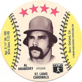 1976 Towne Club Discs #NNO Al Hrabosky Front