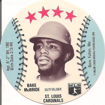 1976 Towne Club Discs #NNO Bake McBride Front