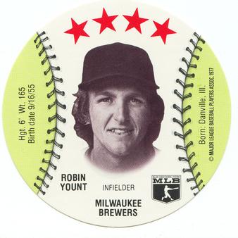 1977 Detroit Caesars Discs #NNO Robin Yount Front