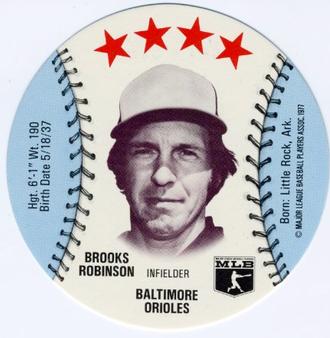 1977 Detroit Caesars Discs #NNO Brooks Robinson Front