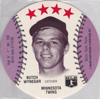 1977 Detroit Caesars Discs #NNO Butch Wynegar Front