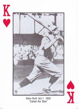 1985 Jack Brickhouse Chicago Cubs Playing Cards #K♥ Babe Ruth Front