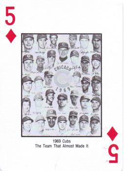 1985 Jack Brickhouse Chicago Cubs Playing Cards #5♦ 1969 Cubs - The Team That Almost Made It Front