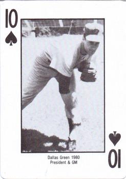 1985 Jack Brickhouse Chicago Cubs Playing Cards #10♠ Dallas Green Front