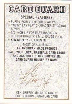 1991 Card Guard Gold Signature #NNO Ken Griffey Jr. Back