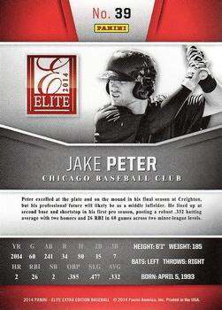 2014 Panini Elite Extra Edition #39 Jake Peter Back