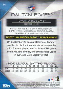 2015 Finest #14 Dalton Pompey Back
